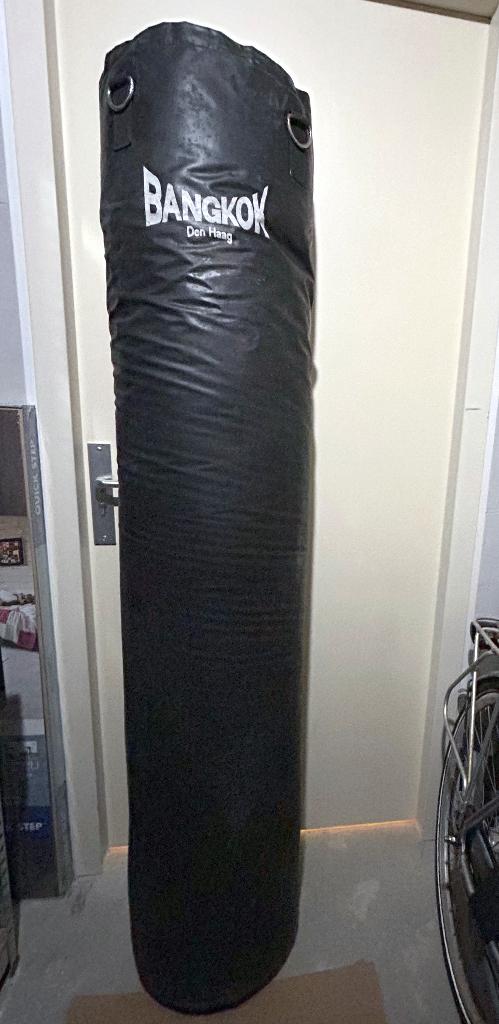 180cm bokszak + zware muurbeugel – kickboksen / Muay Thai, Sport en Fitness, Vechtsporten en Zelfverdediging, Gebruikt, Overige