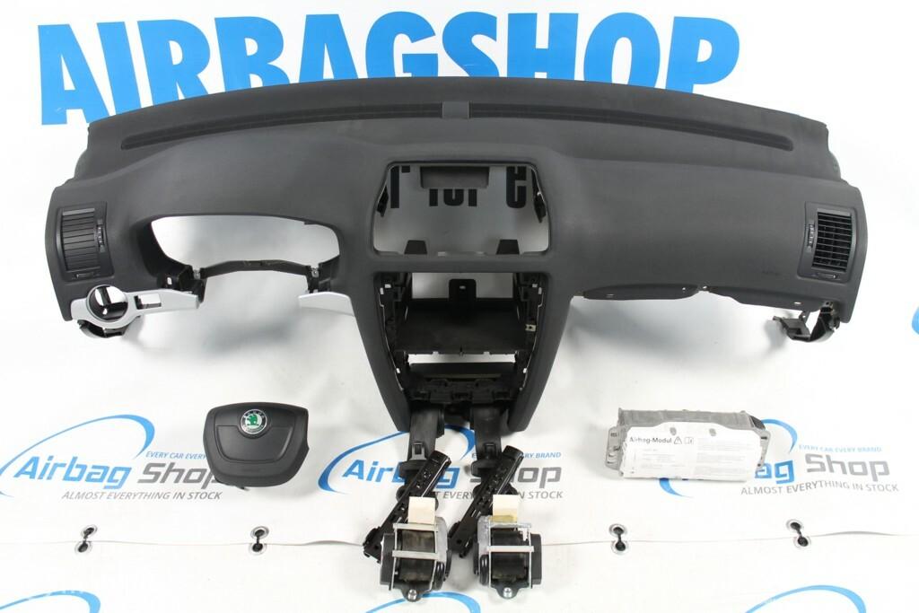 Airbag set - Dashboard Skoda Octavia facelift (2009-2013), Gebruikt, Ophalen of Verzenden
