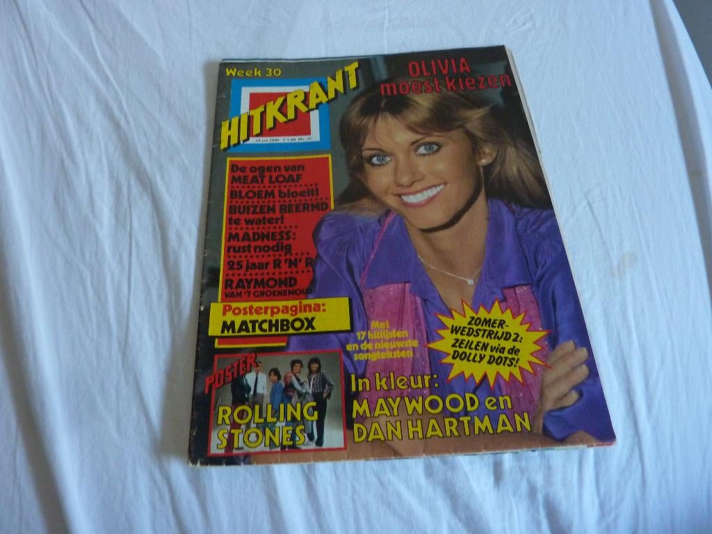 HITKRANT 1980-STONES-O N JOHN-MAYWOOD-DOLLY DOTS-NORMAAL, Verzenden, 1980 tot heden, Tijdschrift