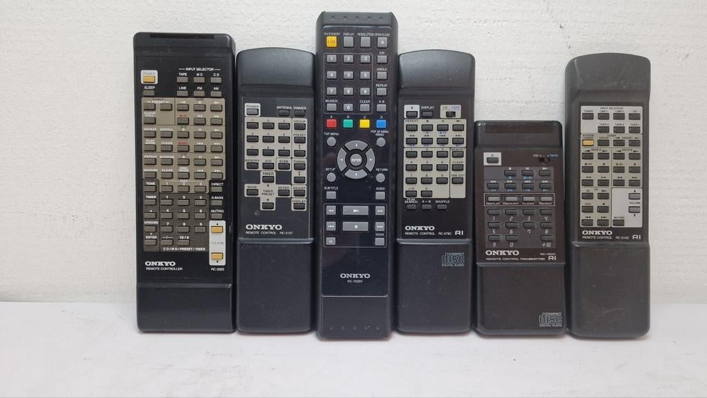 6x Onkyo afstandsbedieningen - diverse modellen, Ophalen of Verzenden, Gebruikt, Origineel