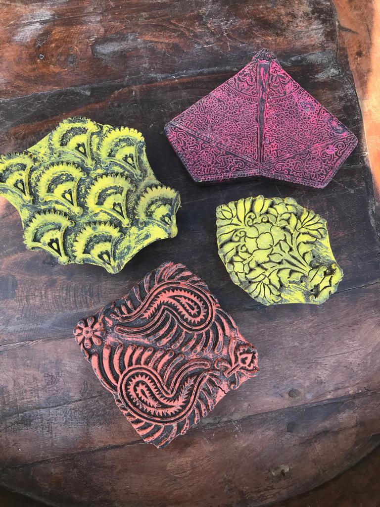 Indiase oude stempel uit india oud hout oude indiase, Verburgt Vintage, Nieuw, Ophalen of Verzenden, https://verburgtvintage.nl/#contact