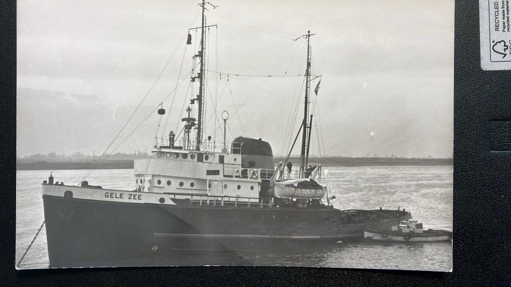 GELE  ZEE ('42)   sleepboot  Smit & Co   1953-1964, Ophalen of Verzenden, 1940 tot 1960