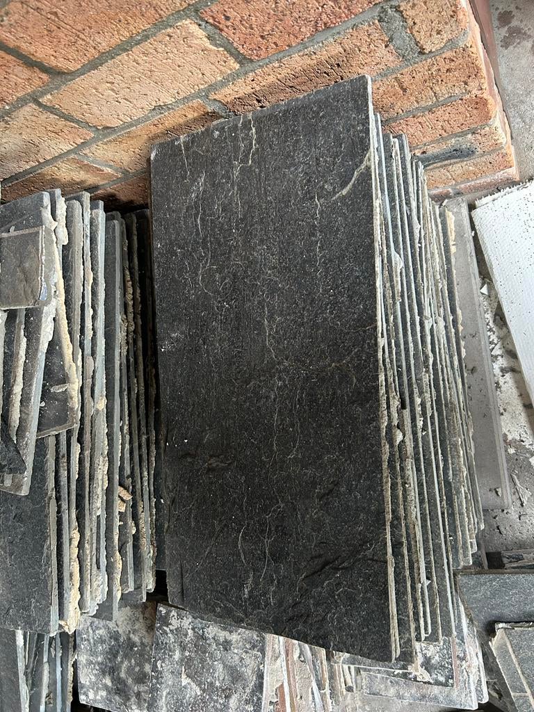 Leisteen tegels 20m2, 30x15 cm - Gratis af te halen, Doe-het-zelf en Verbouw, Tegels, Ophalen, Overige materialen, Gebruikt, Minder dan 20 cm