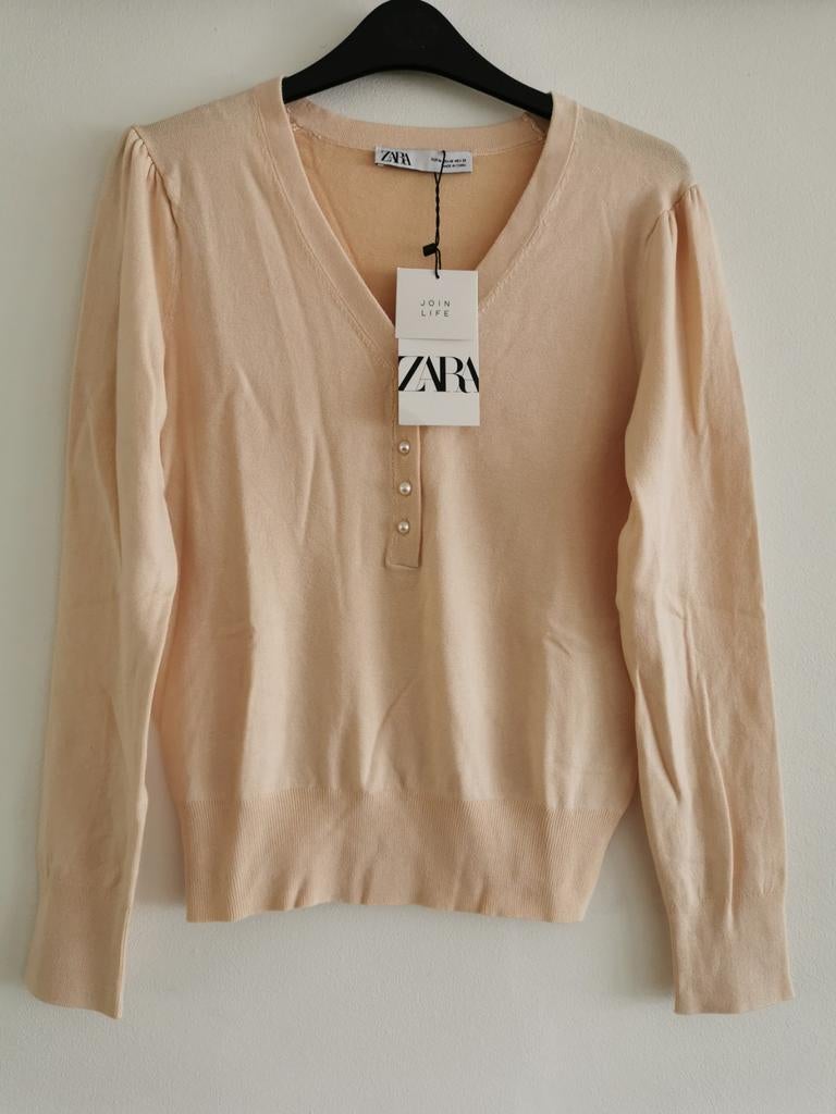ZARA trui met parelknoopjes mt. M, Maat 38/40 (M), Verzenden, Nieuw, Zara