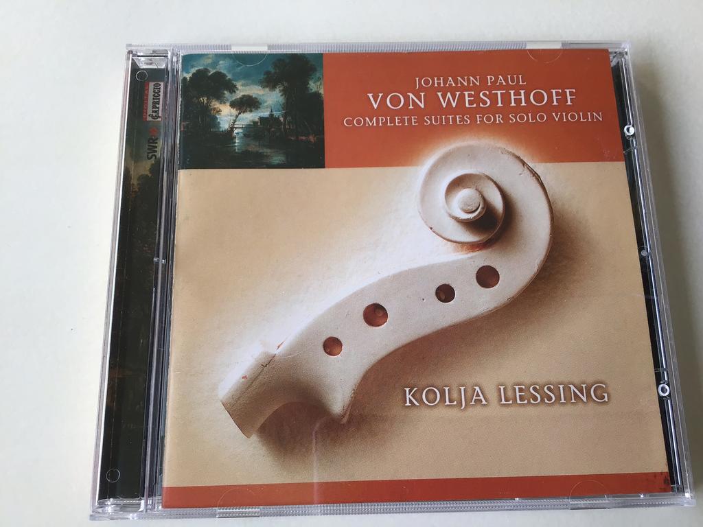 Von Westhoff Complete suites for solo violin/ Kolja Lessing, Cd's en Dvd's, Cd's | Klassiek, Ophalen of Verzenden, Romantiek, Zo goed als nieuw
