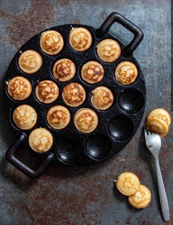 Antieke Koopmans Poffertjespan - Gietijzer, Ophalen of Verzenden