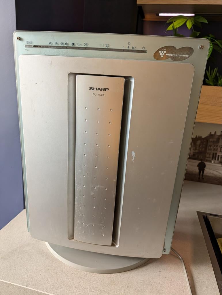 Sharp FU-40SE Plasmacluster Luchtzuiveraar, Ophalen of Verzenden, Zo goed als nieuw, Luchtreiniger