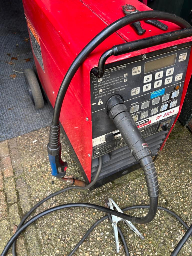 Lincoln smidweld sp 250-1 lasapparaat, Ophalen of Verzenden, Gebruikt, 150 tot 250 ampère