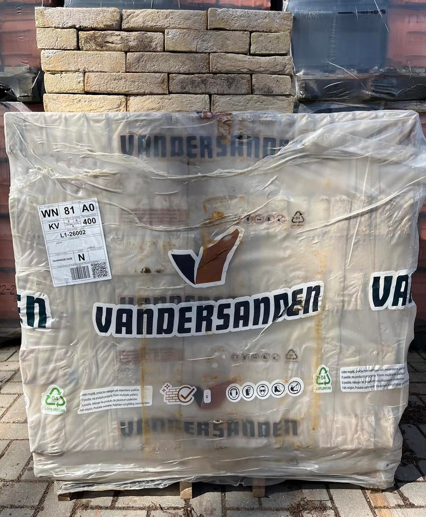 800 gevelstenen wf hv ligure, Ophalen of Verzenden, Nieuw, Bakstenen