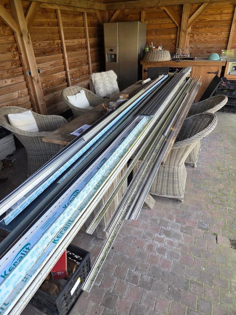 KERALIT gevelbekleding kleur RAL 9001 creme wit houtnerf, Ophalen of Verzenden, Nieuw