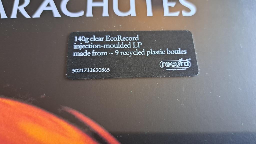 Coldplay Parachutes 140gr clear eco record vinyl lp, Cd's en Dvd's, Vinyl | Pop, Ophalen of Verzenden, Nieuw in verpakking, 12 inch