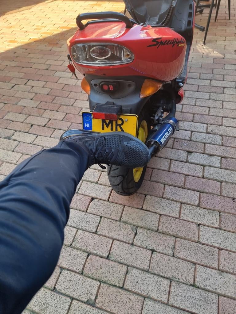 Peugeot speedfight 100cc omgebouwd naar 70cc, Ophalen, Tweetakt, Speedfight