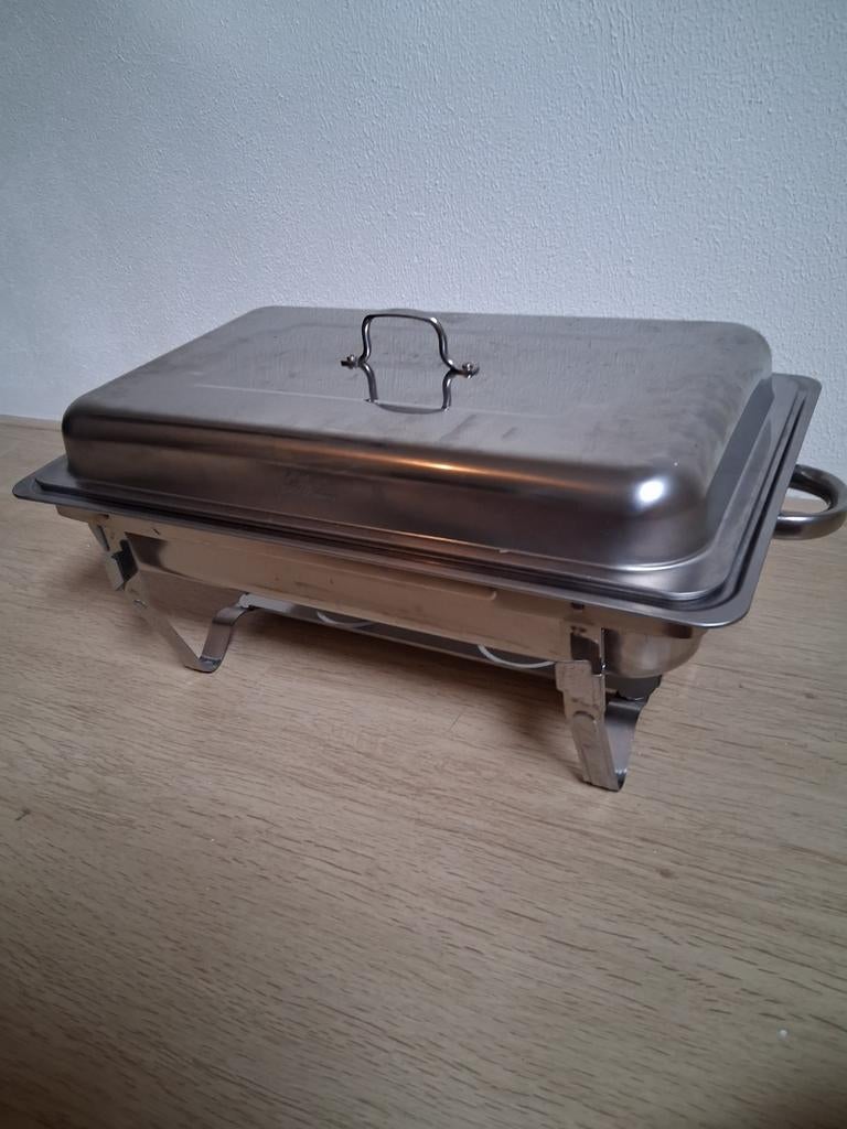 Chafing dish set (warmhoudbakken ), Ophalen, Zo goed als nieuw