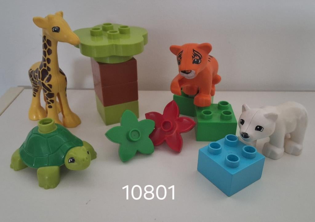 Duplo 10801 babydieren, Ophalen of Verzenden, Gebruikt, Duplo