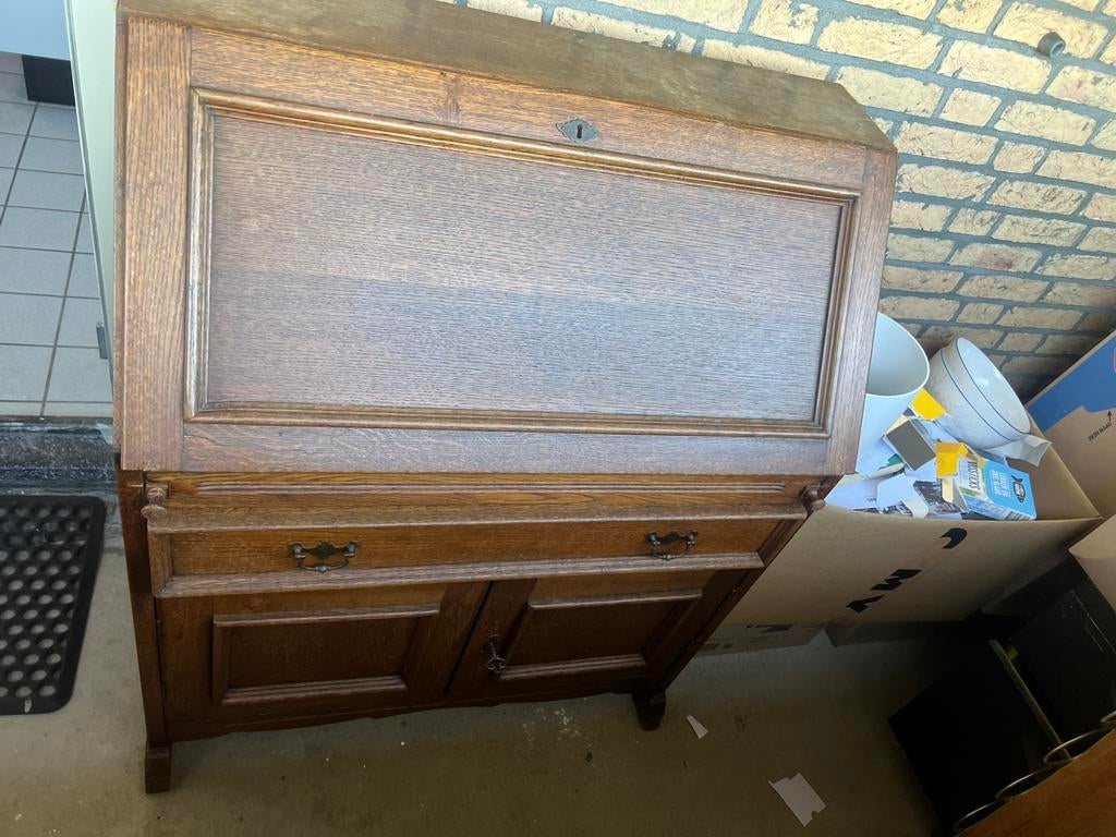 Schrijftafel, Huis en Inrichting, Kasten | Secretaires, Ophalen, Gebruikt