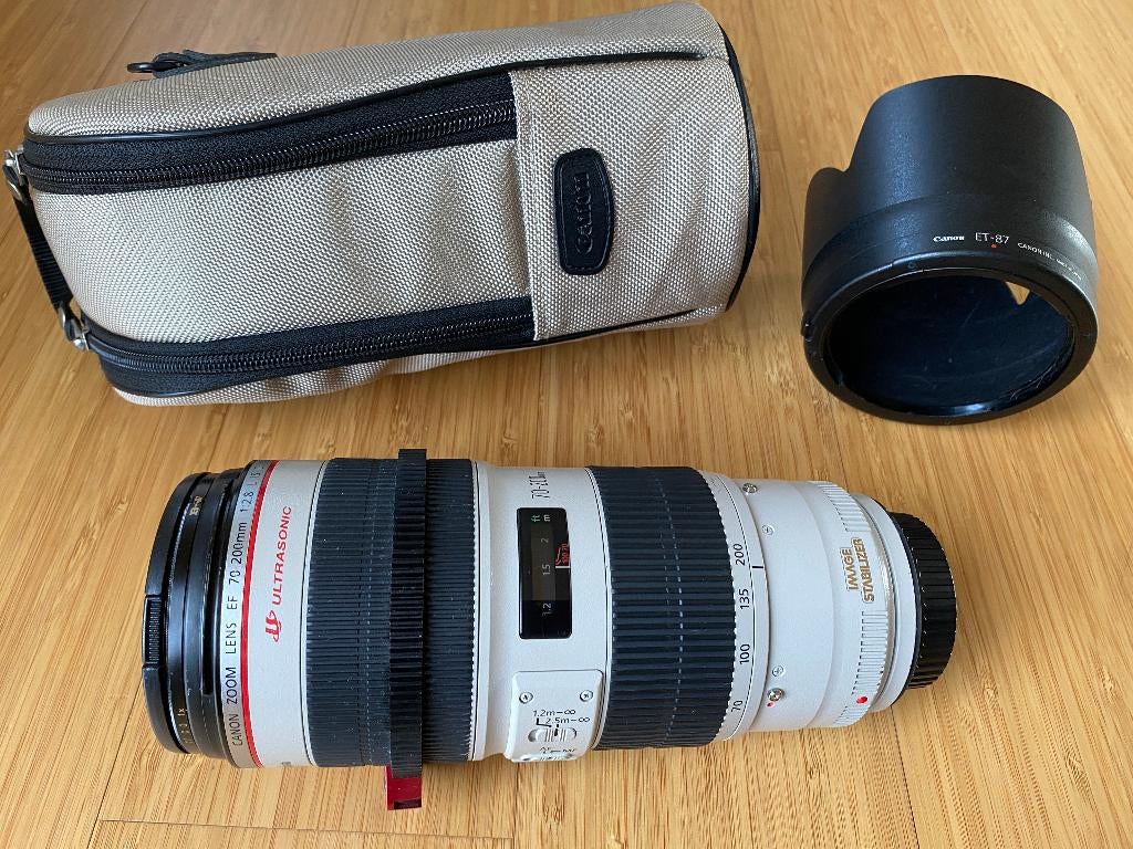 Canon 70-200mm f/2.8L IS II USM EF Telezoom lens + acc., Audio, Tv en Foto, Fotografie | Lenzen en Objectieven, Ophalen, Gebruikt