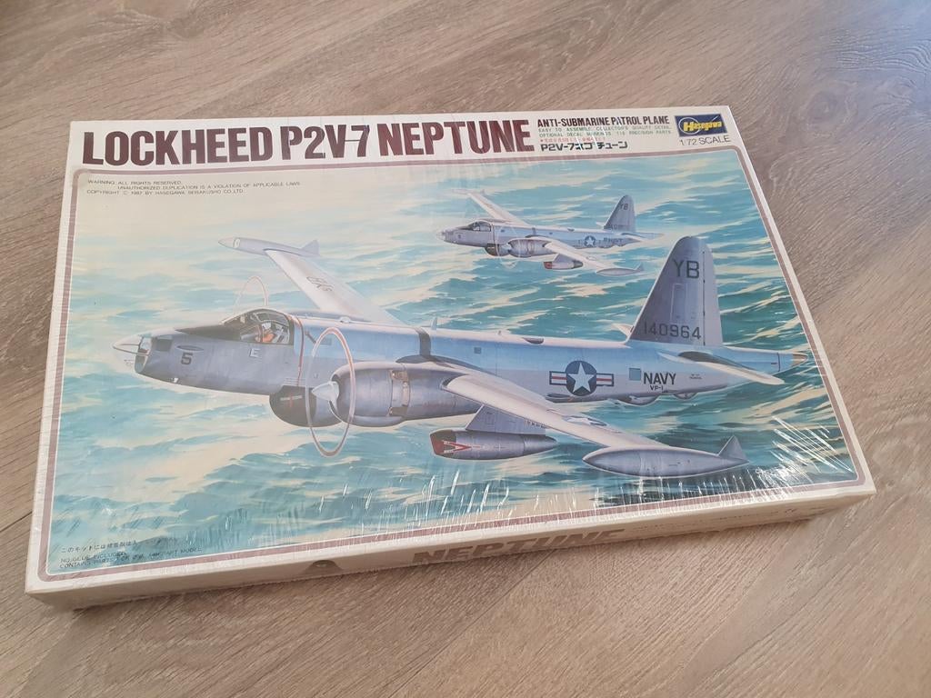 Hasegawa Lockheed P2V-7 Neptune 1:72 bouwdoos geseald, Ophalen, Nieuw, Vliegtuig, Hasegawa