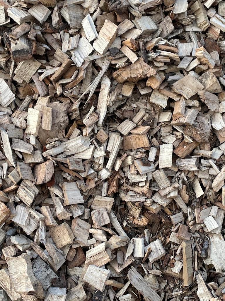 Mooie grove houtsnippers, Tuin en Terras, Haardhout, 6 m³ of meer, Ophalen, Overige houtsoorten, Takken