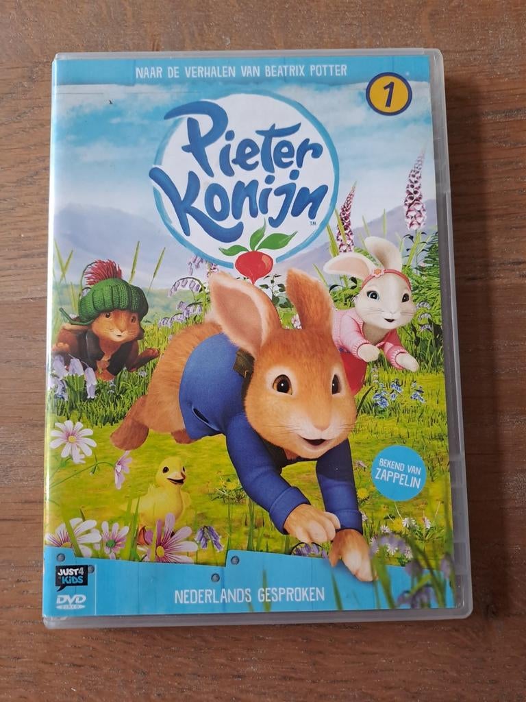 dvd Pieter Konijn  - Naar de verhalen van Beatrix Potter, Cd's en Dvd's, Alle leeftijden, Ophalen of Verzenden, Zo goed als nieuw