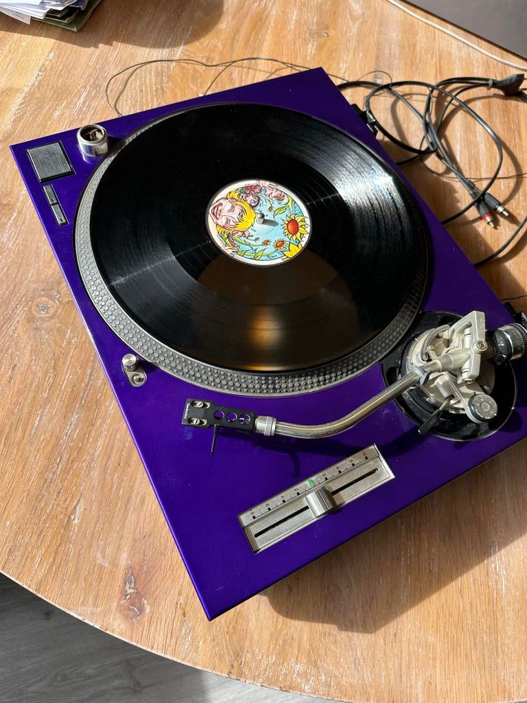Technics SL-1200 MK2 Platenspeler - Paars, Gebruikt, Pitch-regelaar, Ophalen of Verzenden, Pioneer