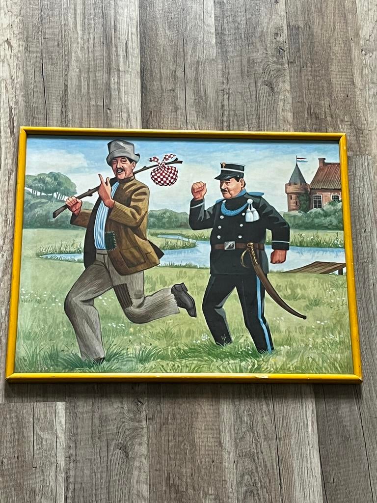 Vintage Schilderij: Swiebertje, Ophalen of Verzenden