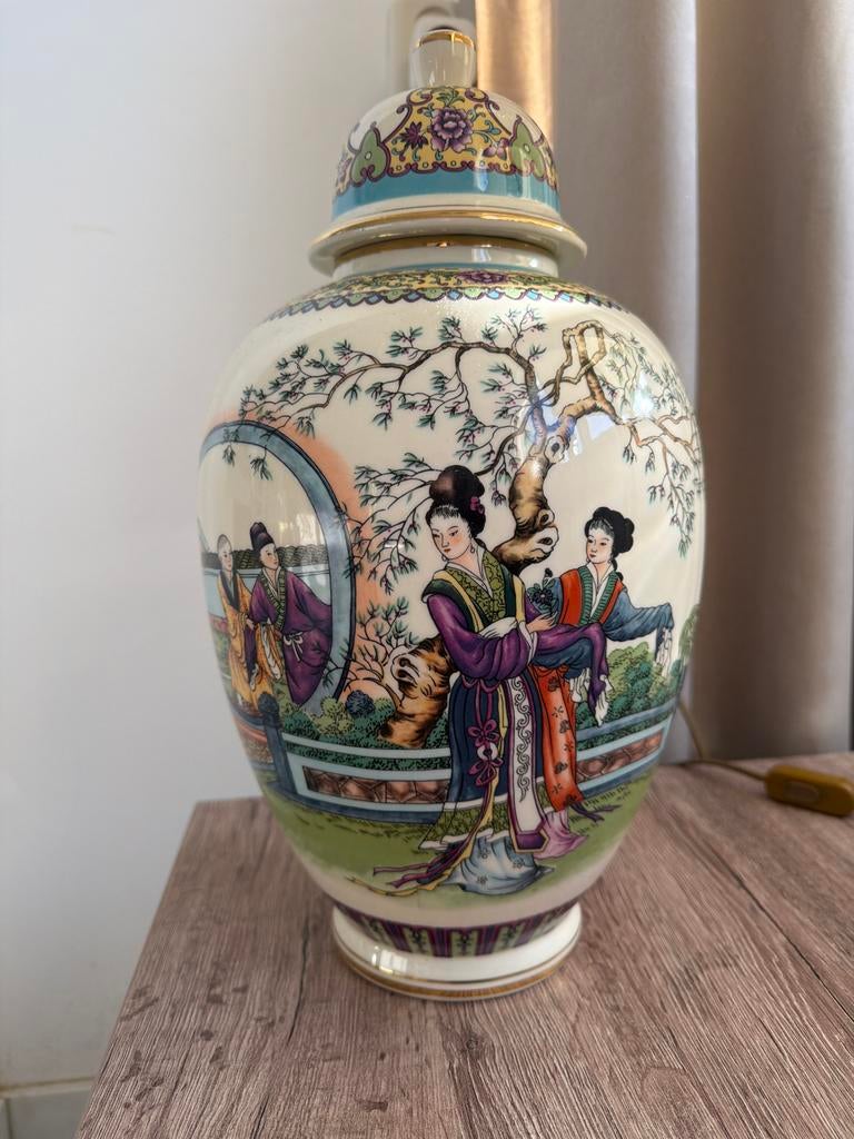 Grote Chinese vaas met deksel, Antiek en Kunst, Antiek | Vazen, Ophalen