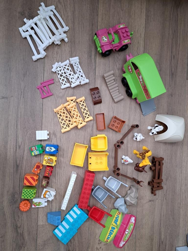 Duplo boerderij en paarden wagens, Ophalen of Verzenden, Duplo