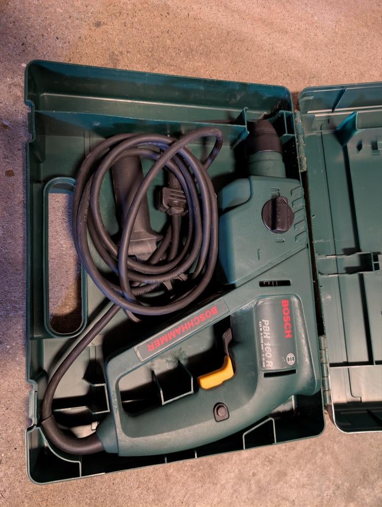 Bosch PBH160R Slagboormachine - Zo goed als nieuw, Boor- en/of Breekhamer, Ophalen of Verzenden, Zo goed als nieuw, Klopboormechanisme