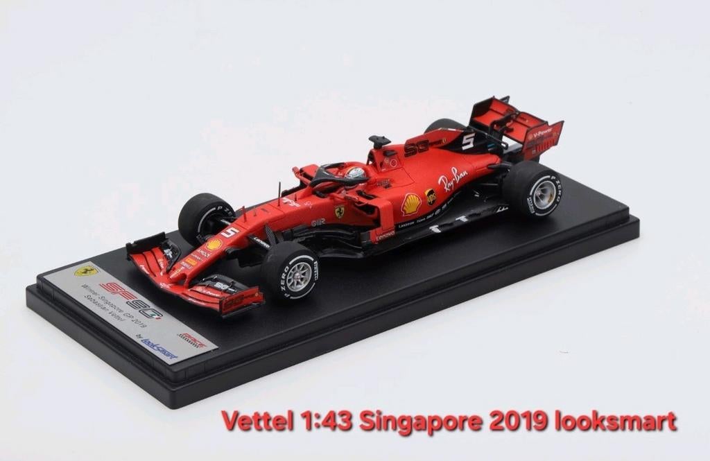 Gezocht F1 looksmart 1:43 Vettel Ferrari modelauto's., Ophalen of Verzenden, Nieuw, Formule 1