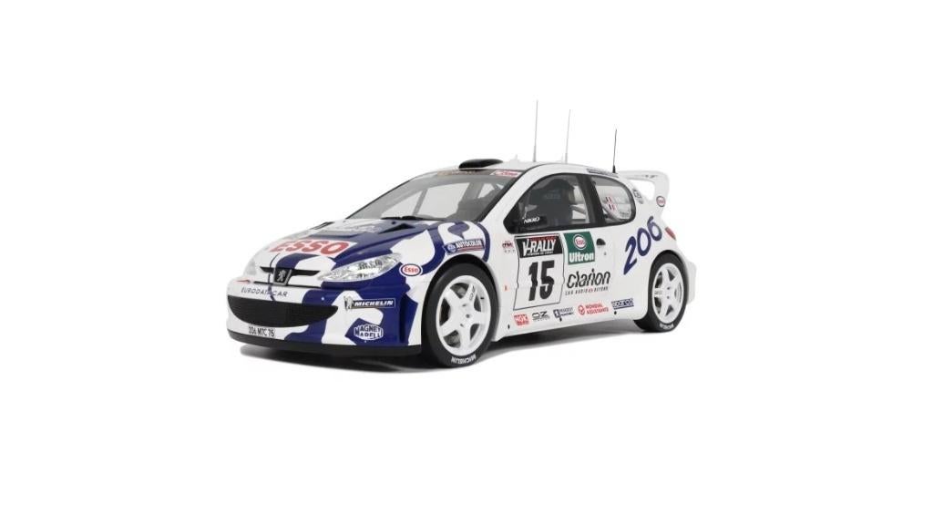 Peugeot 206 WRC Tour de Corse 1999 - 1:12 - OttOmobile, Hobby en Vrije tijd, Modelauto's | 1:5 tot 1:12, Nieuw, Auto, 1:9 t/m 1:12