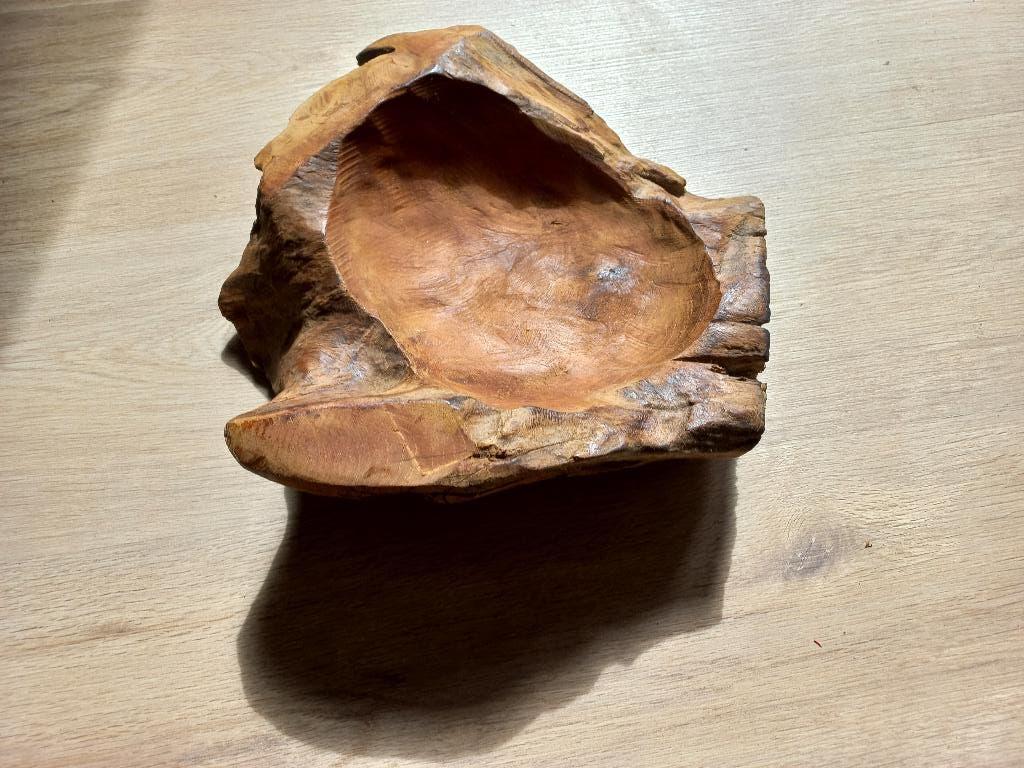 houten schaal, Ophalen, Schaal, Rond, Zo goed als nieuw