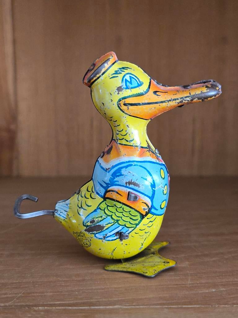 Vintage Donald Duck blik opwind speelgoed, Ophalen of Verzenden, Gebruikt