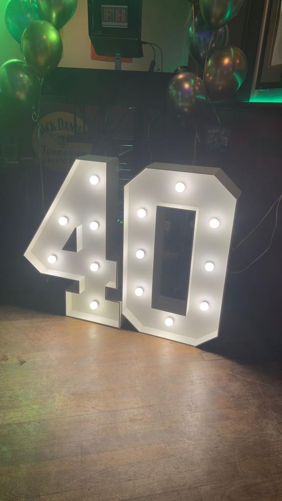 Lichtcijfers te huur voor feestjes en evenementen, Ophalen, Gebruikt, Versiering, Verjaardag