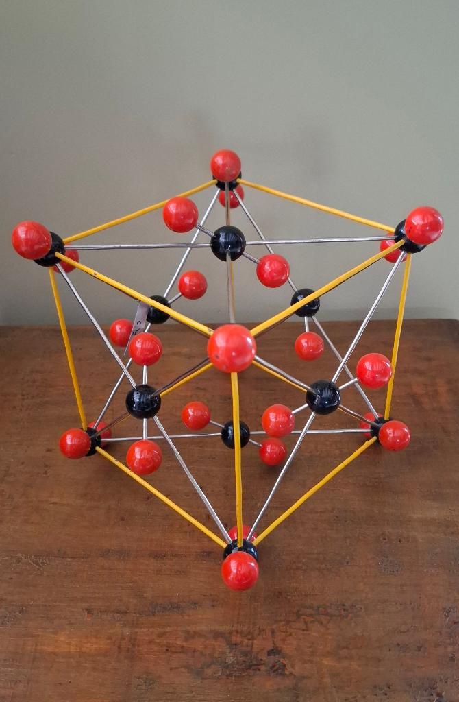 Vintage molecule model/moleculaire structuur, Antiek en Kunst, Ophalen of Verzenden