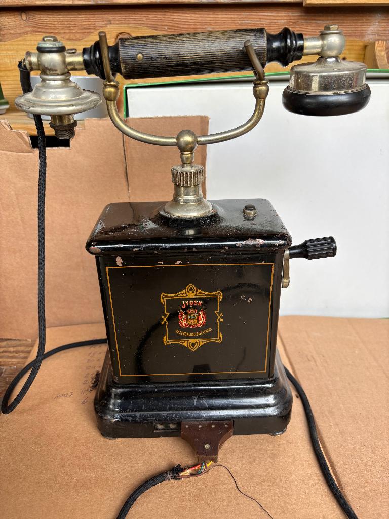 Antieke telefoon van Jydsk uit Jutland ( begin 20e eeuw), Antiek en Kunst, Ophalen of Verzenden