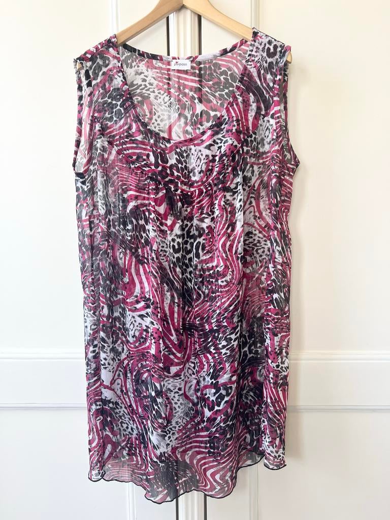 Verpass voile tuniek met print, maat 52, P, Blouse of Tuniek, P, P