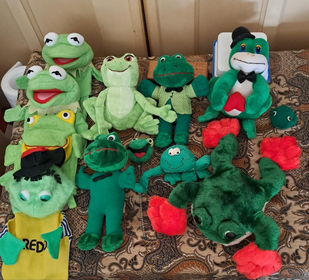 Diverse Pluche Kikkers Speelgoed samen € 10,00, Kinderen en Baby's, Speelgoed | Overig, Jongen of Meisje, Ophalen of Verzenden