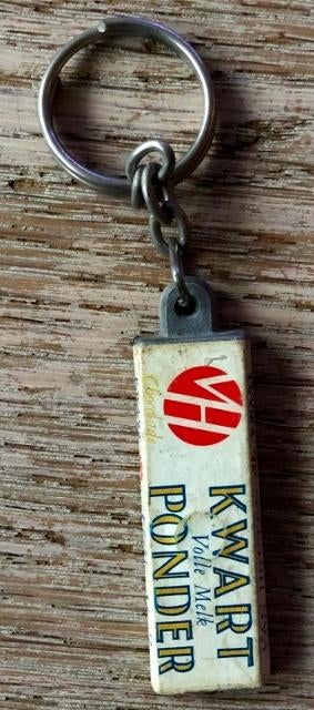 Oude sleutelhanger van Van Houten, Verzamelen, Ophalen, Gebruikt, Merk