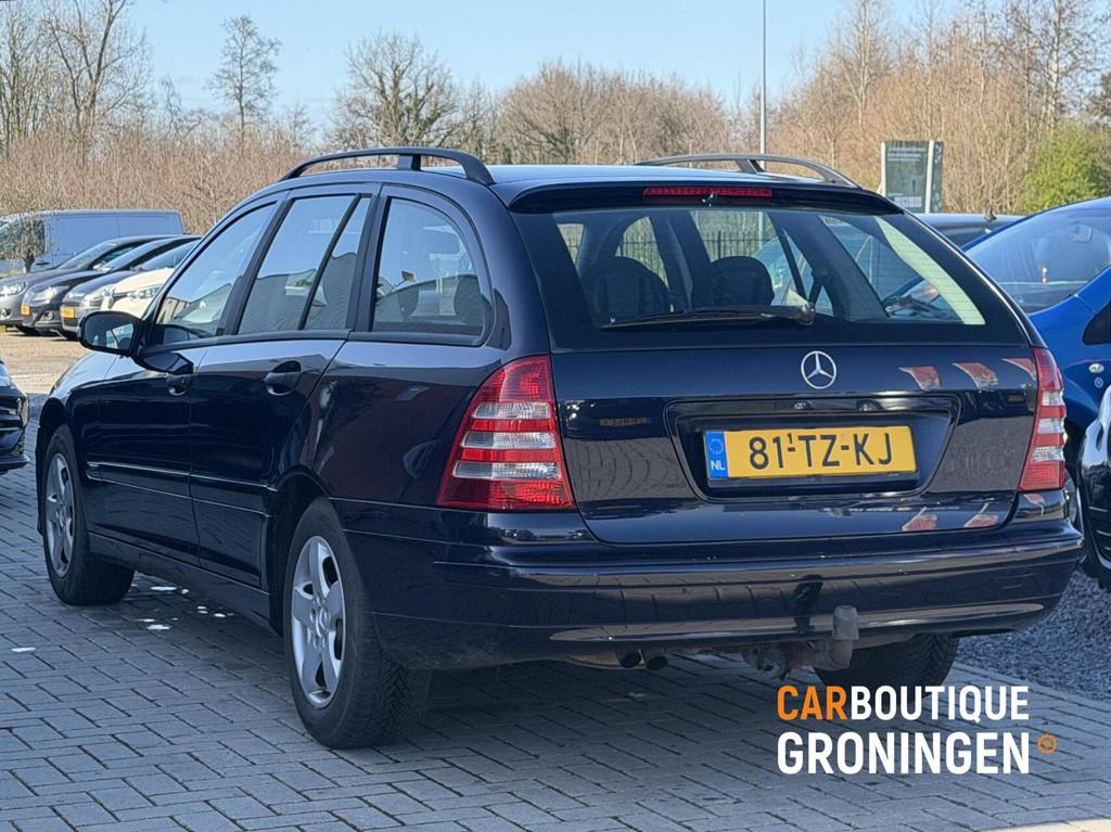 Mercedes C-klasse Combi 180 K. Classic | AIRCO | CRUISE | TR, Traction-control, Gebruikt, Zwart, 1796 cc