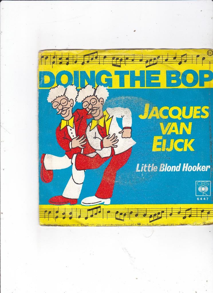 Single Jacques van Eijck - Doing the bop, Ophalen of Verzenden, Gebruikt, 7 inch, Pop