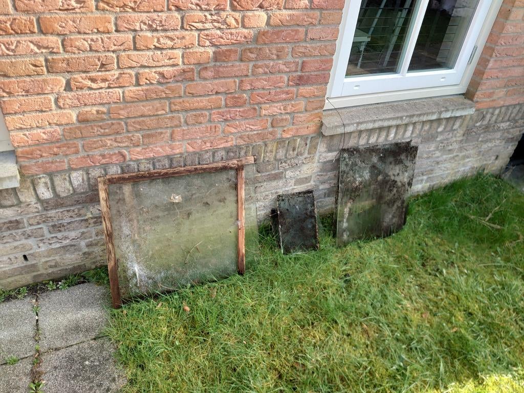 Glasplaten, Ophalen, Gebruikt, Minder dan 80 cm, Minder dan 80 cm