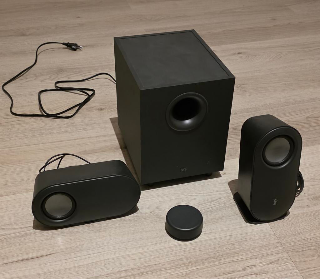 Logitech Z407 Bluetooth speaker set, Computers en Software, Pc speakers, Ophalen of Verzenden, Zo goed als nieuw, Audiokanaal 2.1