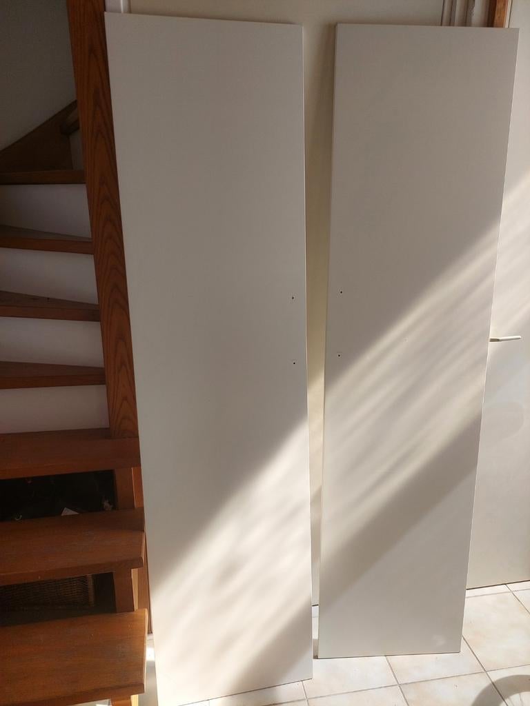 PAX kastdeuren, tweemaal 50x200, wit, TANEM (nu FORSAND), Ophalen, Gebruikt, 200 cm of meer, 50 tot 100 cm