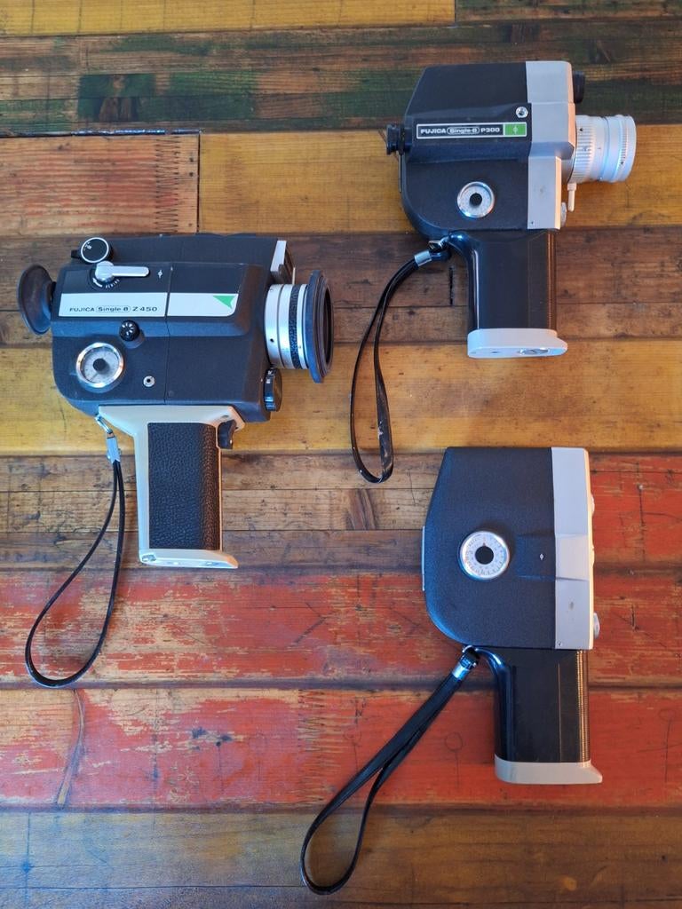 3x Fujica Single 8 !, Audio, Tv en Foto, Videocamera's Analoog, Ophalen of Verzenden, 8mm, Camera