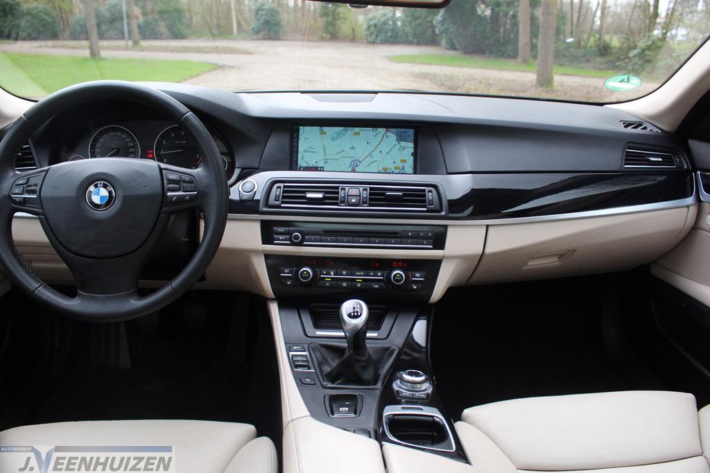 BMW 5 Serie 520i High Executive | 2012 | Memory | Leder | Sc, Auto's, Euro 5, Gebruikt, 4 cilinders, Bluetooth