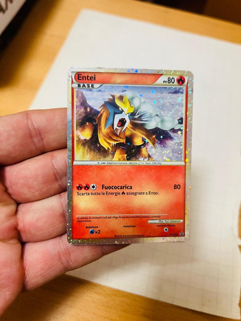 Entei HGSS20 Holo HGSS Promo Pokemon, Verzenden, Zo goed als nieuw, Losse kaart, Foil
