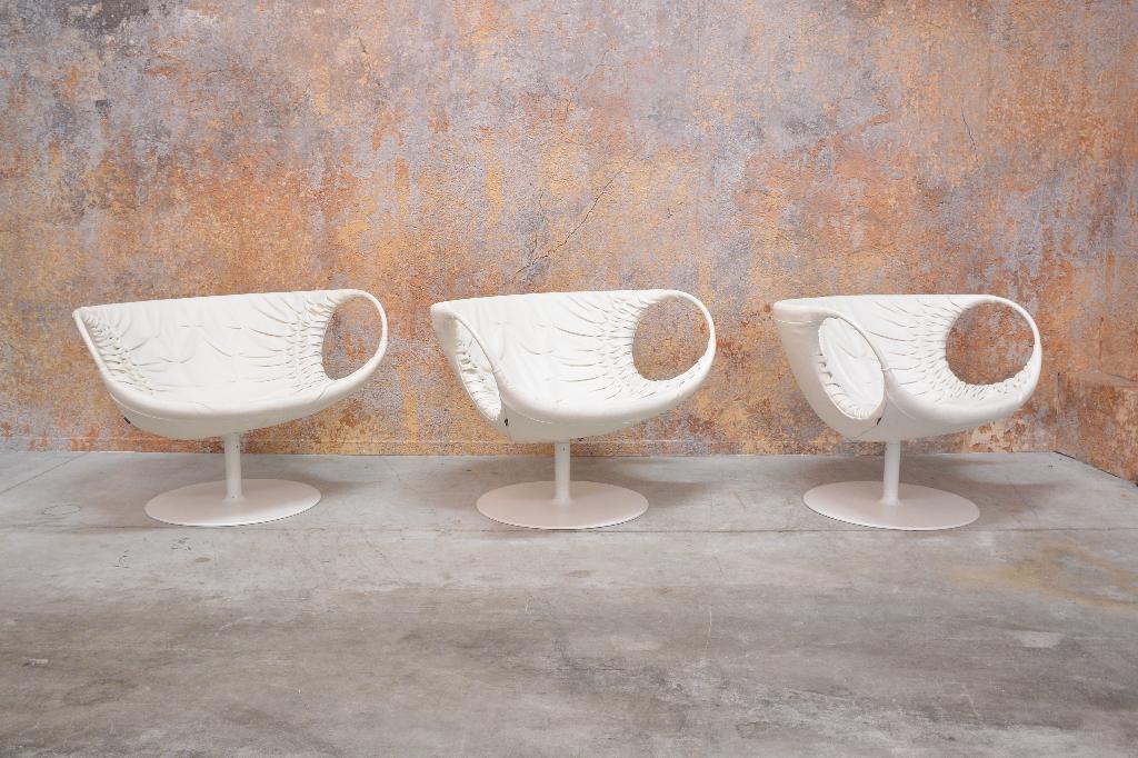 ZGAN exclusieve  Moroso Smock design draaifauteuils, Moroso, 75 tot 100 cm, Ophalen of Verzenden, Zo goed als nieuw