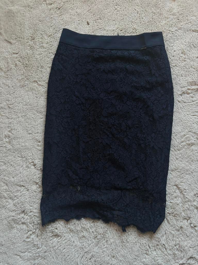 Kocca kokerrok, Kleding | Dames, Rokken, Blauw, Ophalen of Verzenden, Zo goed als nieuw, Knielengte