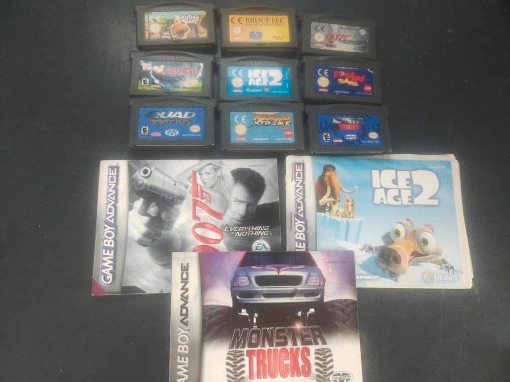 Negen Game Boy Advance Spellen Bruce Lee 007 James Bond, 1 speler, Ophalen of Verzenden, Vanaf 3 jaar