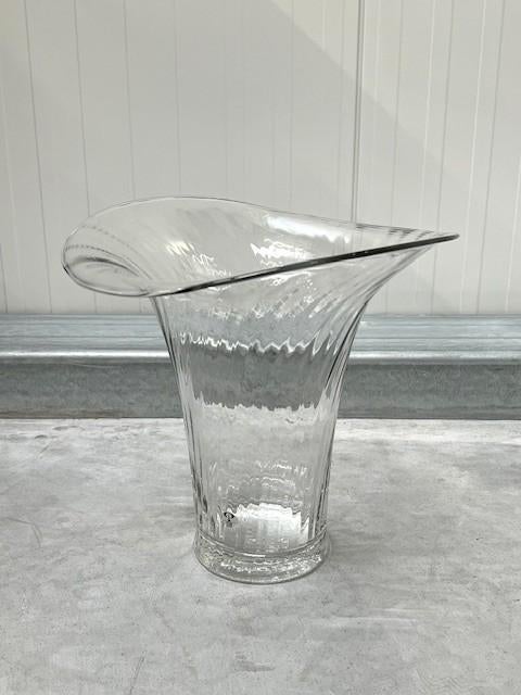 Peill & Putzler vaas vintage design retro kristal glas vase, Gebruikt, Overige kleuren, Peill & Putzler, Ophalen of Verzenden